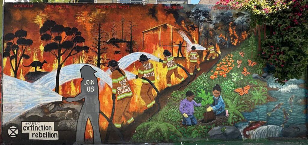 Painting about fire