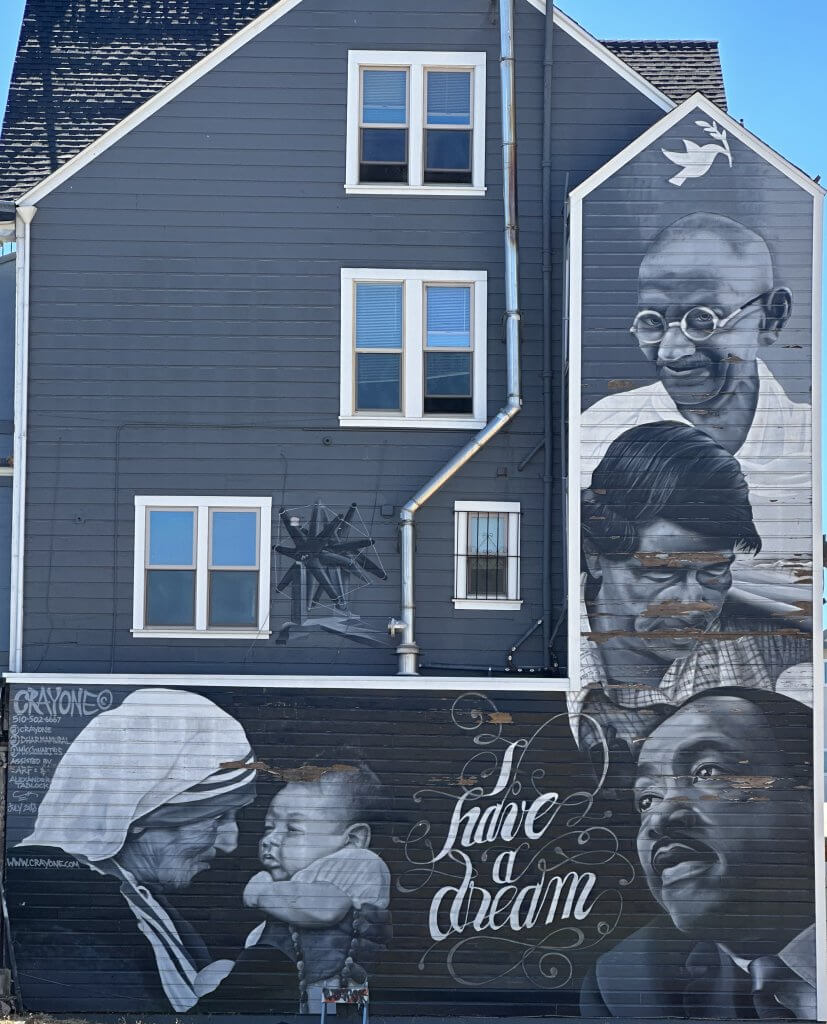Painted house on Mission Street